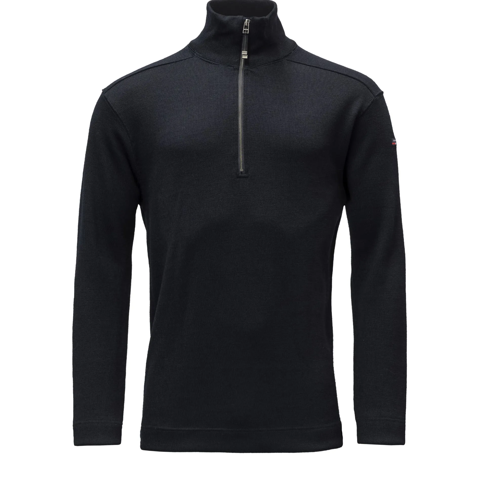 Sweater>Devold of Norway Blaatroie Wool Zip Neck Deep Marine