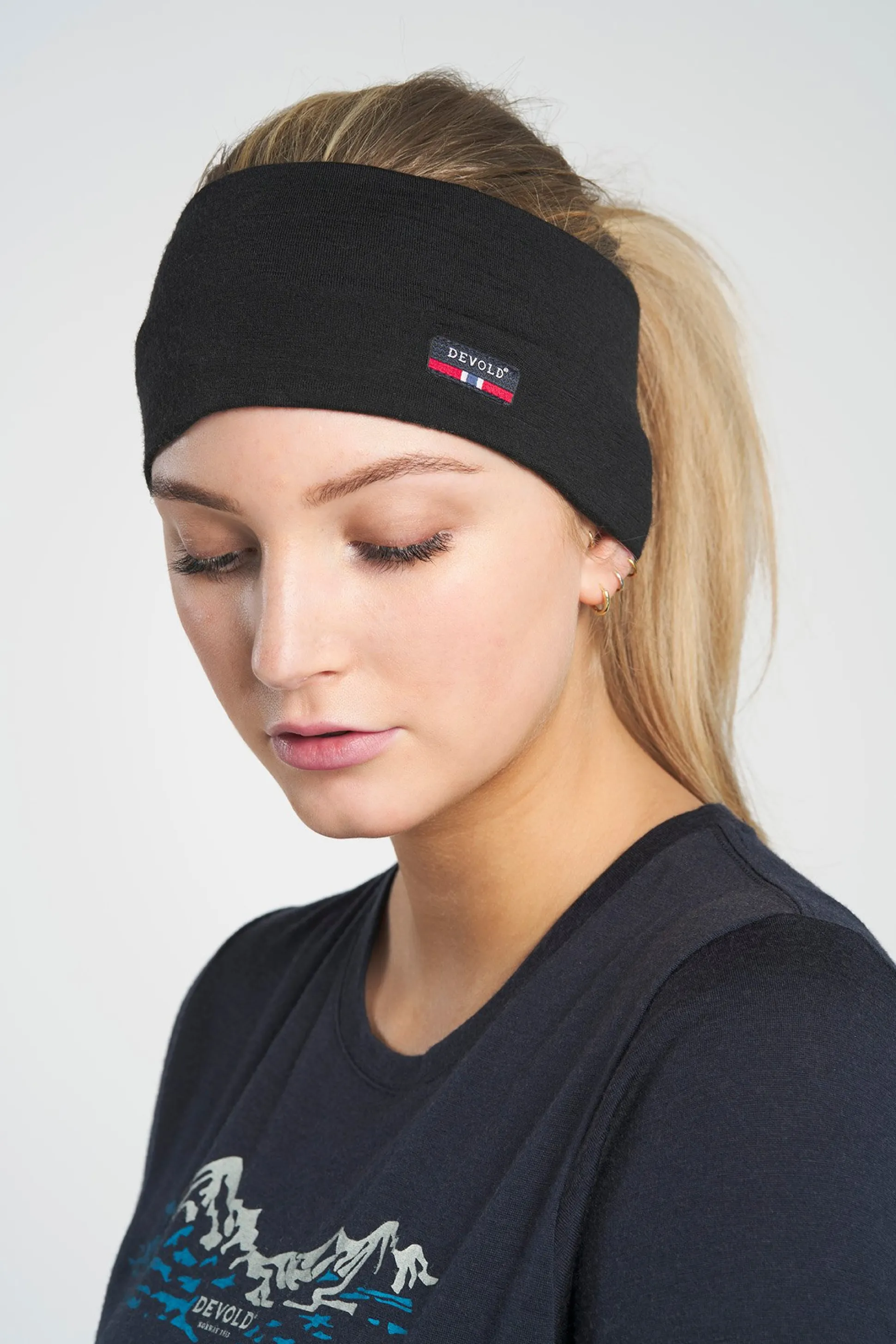 Headwear>Devold of Norway Breeze Merino 150 Headband Black