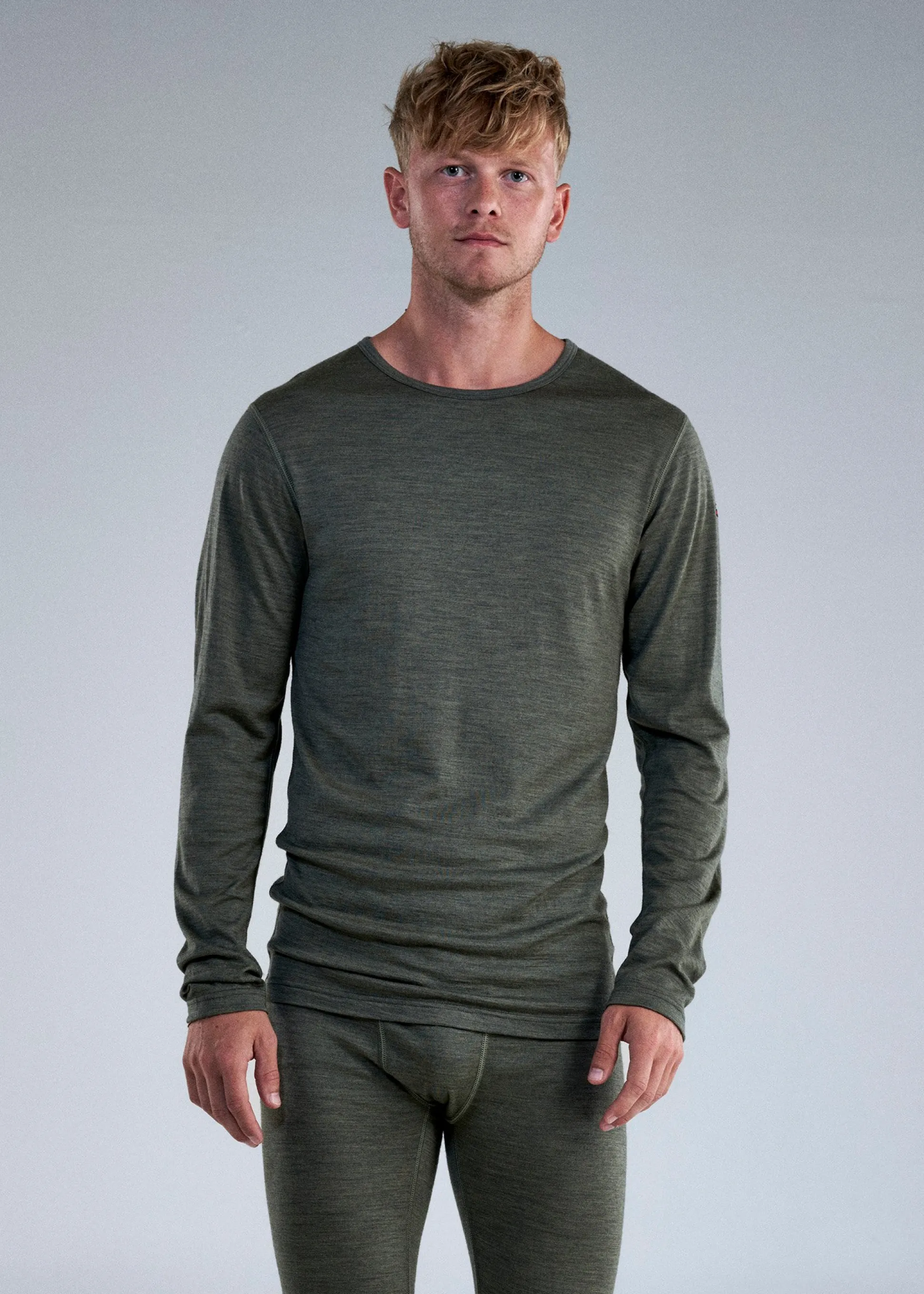 Top>Devold of Norway Breeze Merino 150 Shirt Man Lichen Melange