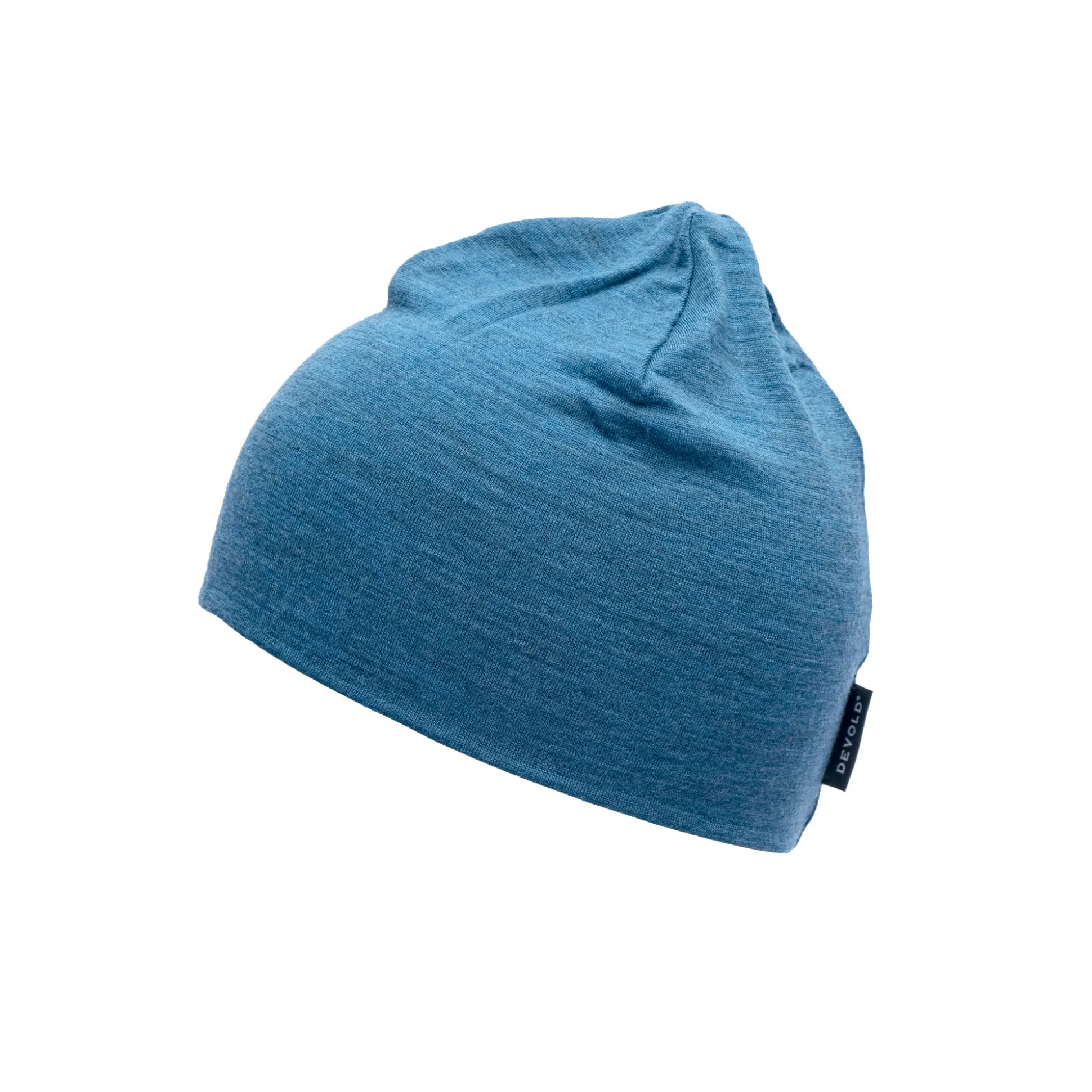 Headwear>Devold of Norway Breeze Merino Beanie Kid Blue Melange