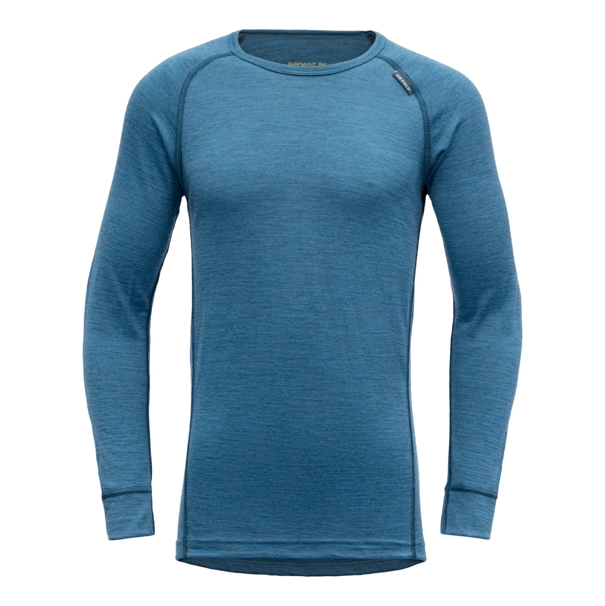 Top>Devold of Norway Breeze Merino Shirt Jr Blue Melange