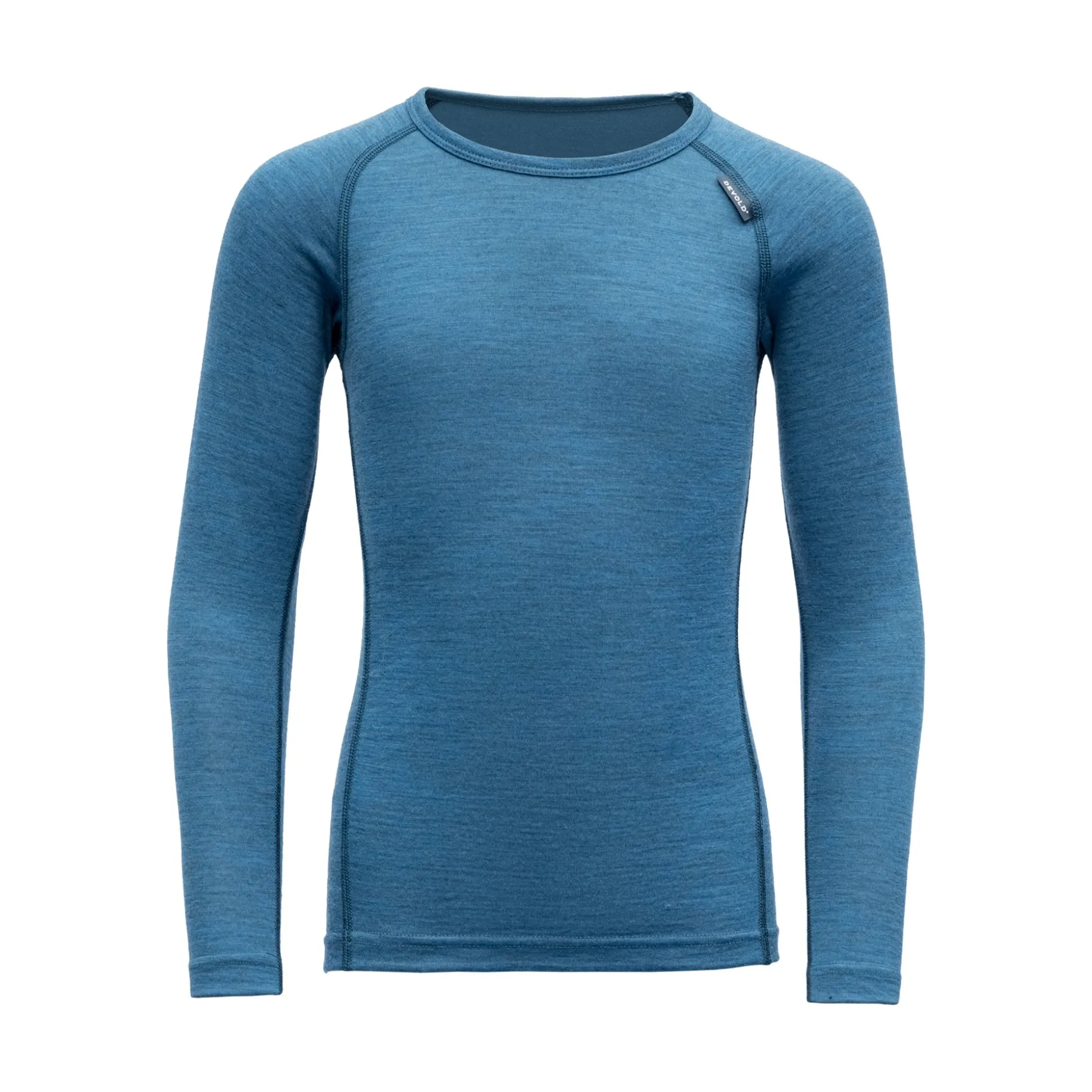 Top>Devold of Norway Breeze Merino Shirt Kid Blue Melange