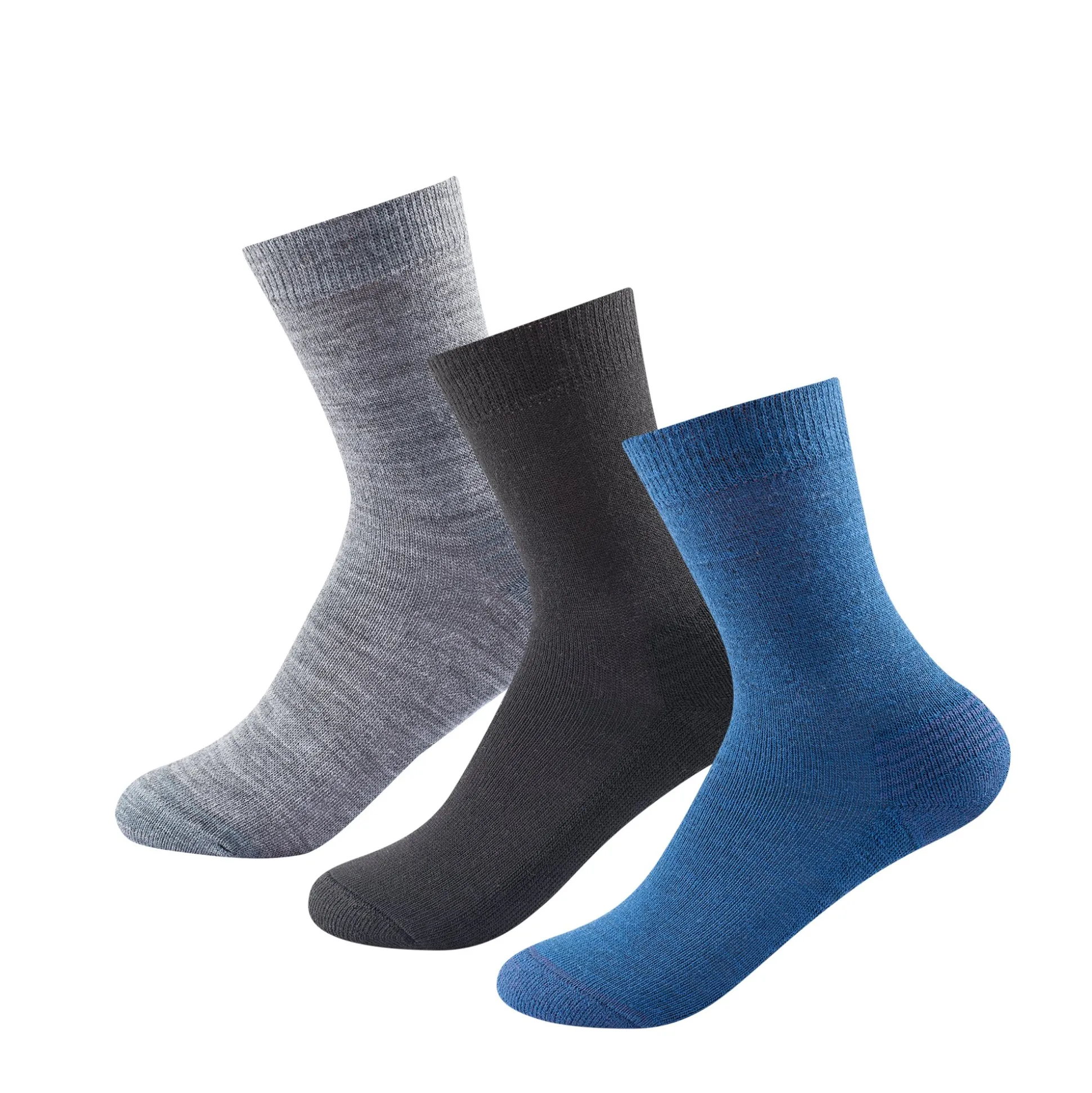 Socks>Devold of Norway Daily Merino Medium Sock 3Pk Indigo Mix