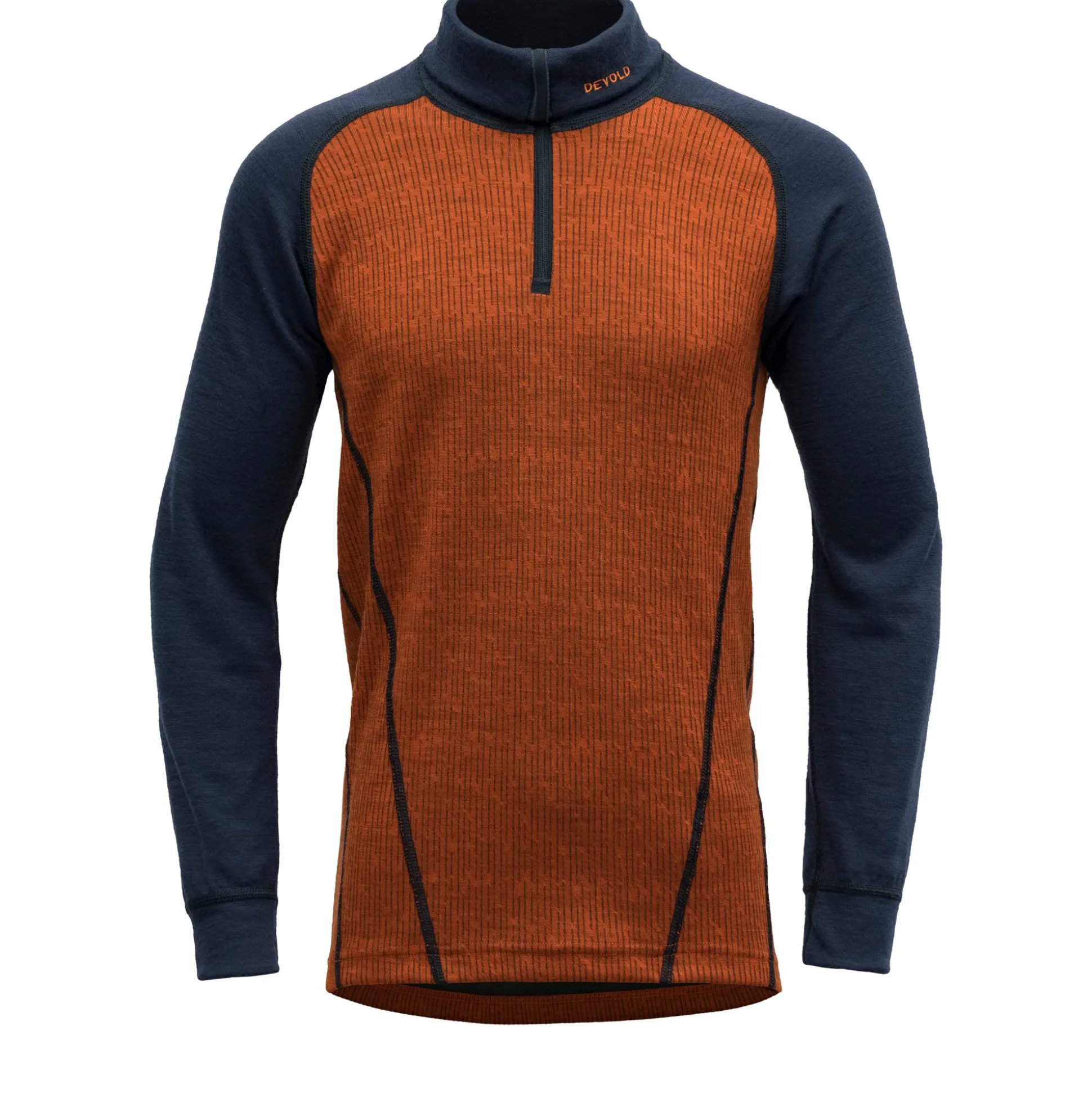 Top>Devold of Norway Duo Active Merino Zip Neck Jr Flame