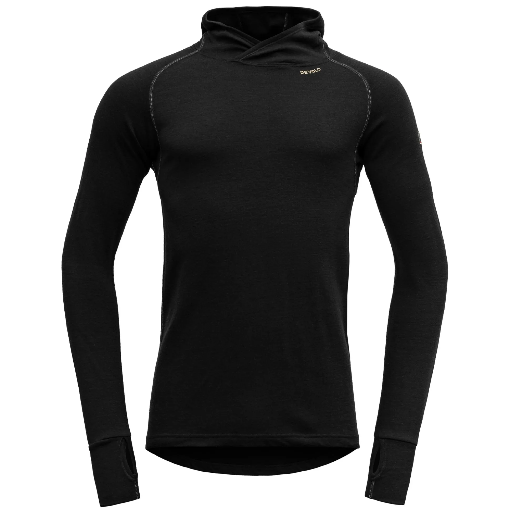 Top>Devold of Norway Expedition Merino 235 Hoodie Man Black