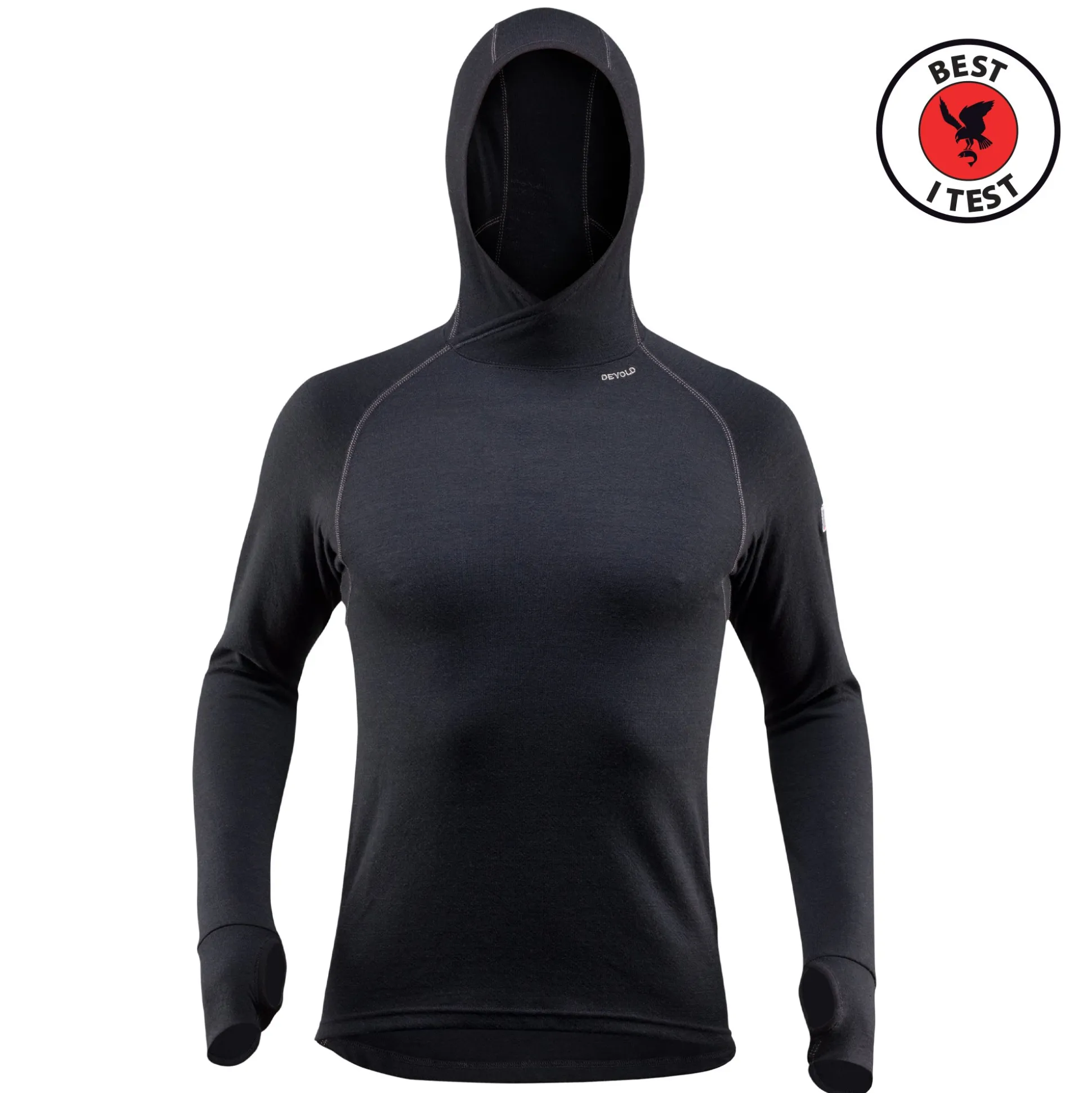 Top>Devold of Norway Expedition Merino 235 Hoodie Man Black