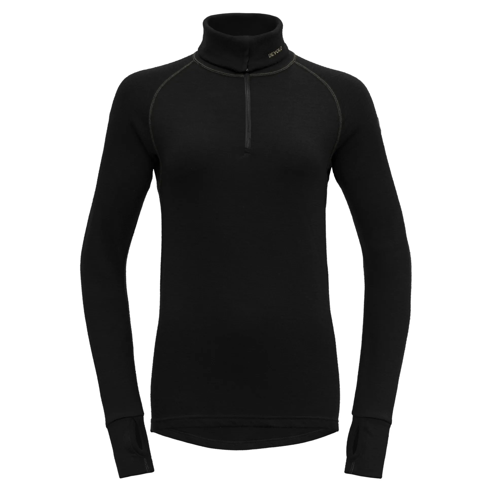 Top>Devold of Norway Expedition Merino 235 Z.Neck Wmn Black