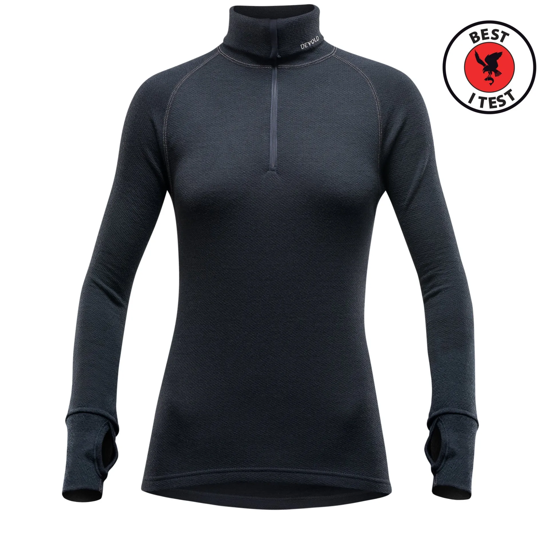 Top>Devold of Norway Expedition Merino 235 Z.Neck Wmn Black