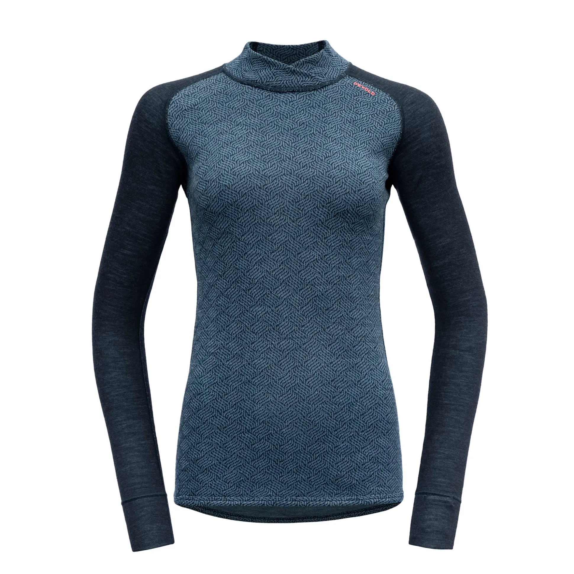 Top>Devold of Norway Kvitegga Merino 230 Cross Neck Wmn Ink