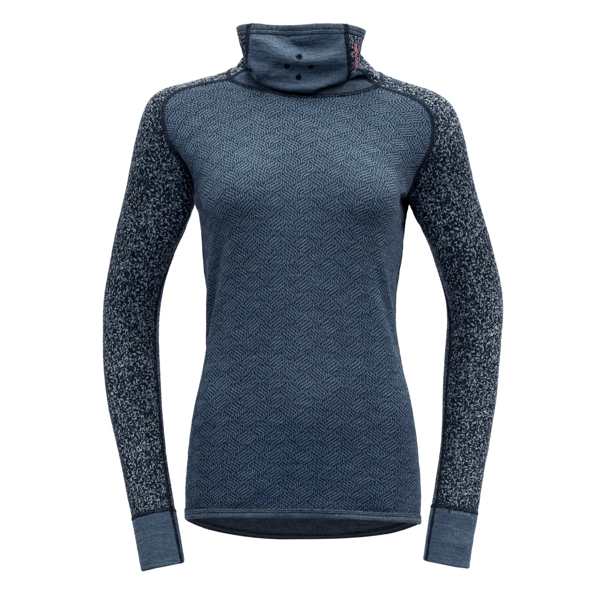 Top>Devold of Norway Kvitegga Merino 230 H. Neck Wmn Ink