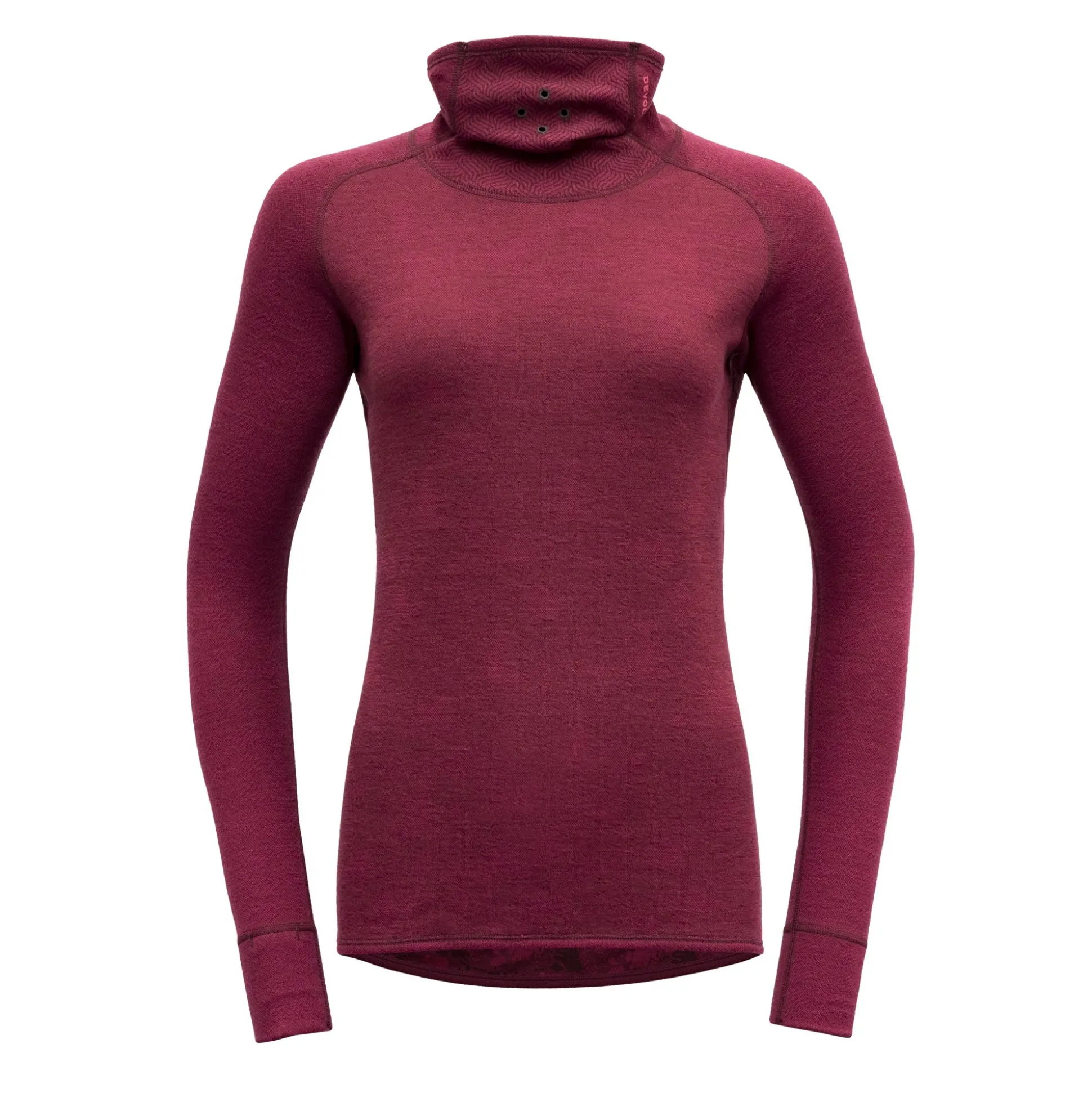 Top>Devold of Norway Kvitegga Merino 230 High Neck Wmn Beetroot