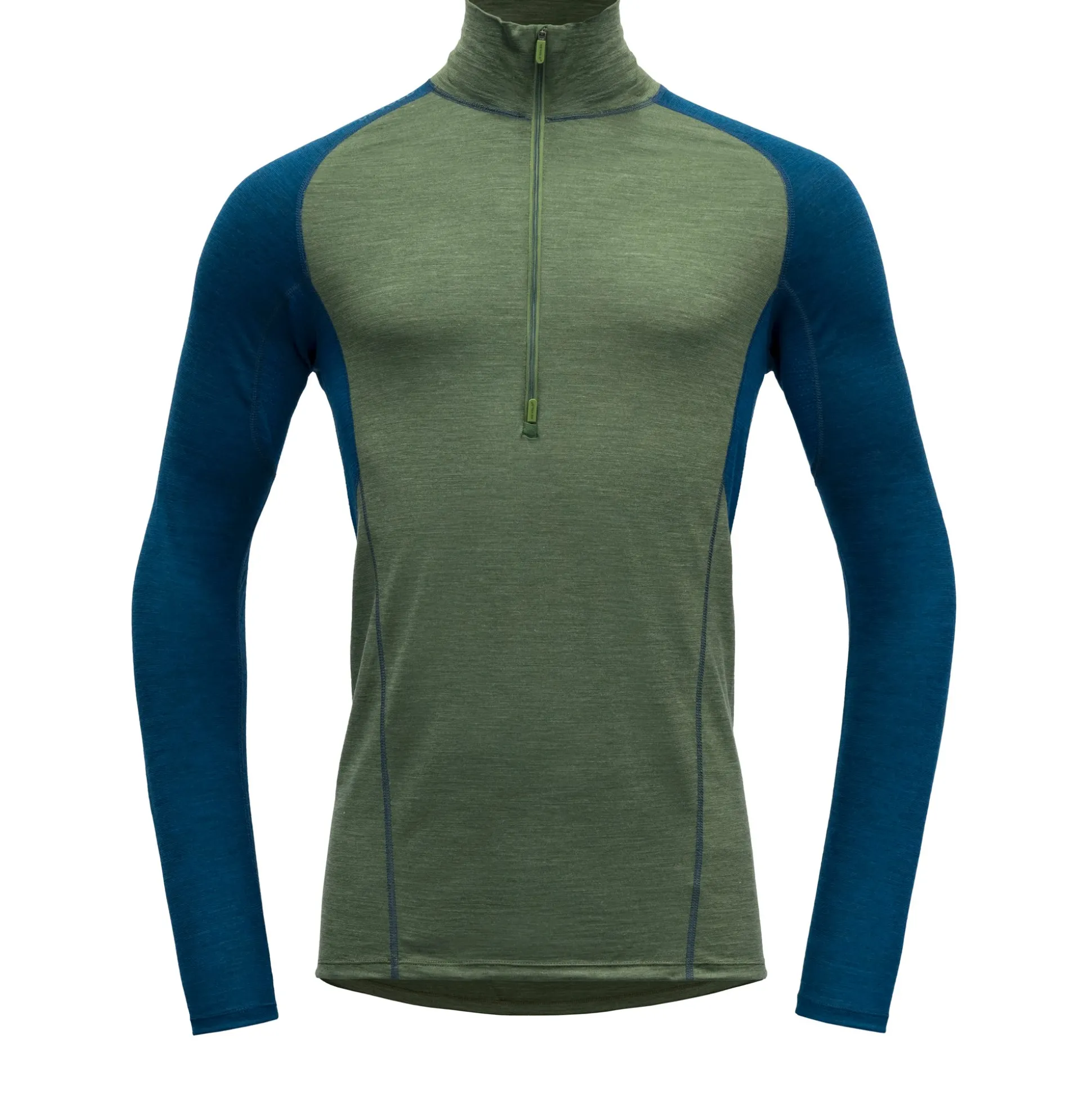 Top>Devold of Norway Running Merino 130 Zip Neck Man Forest