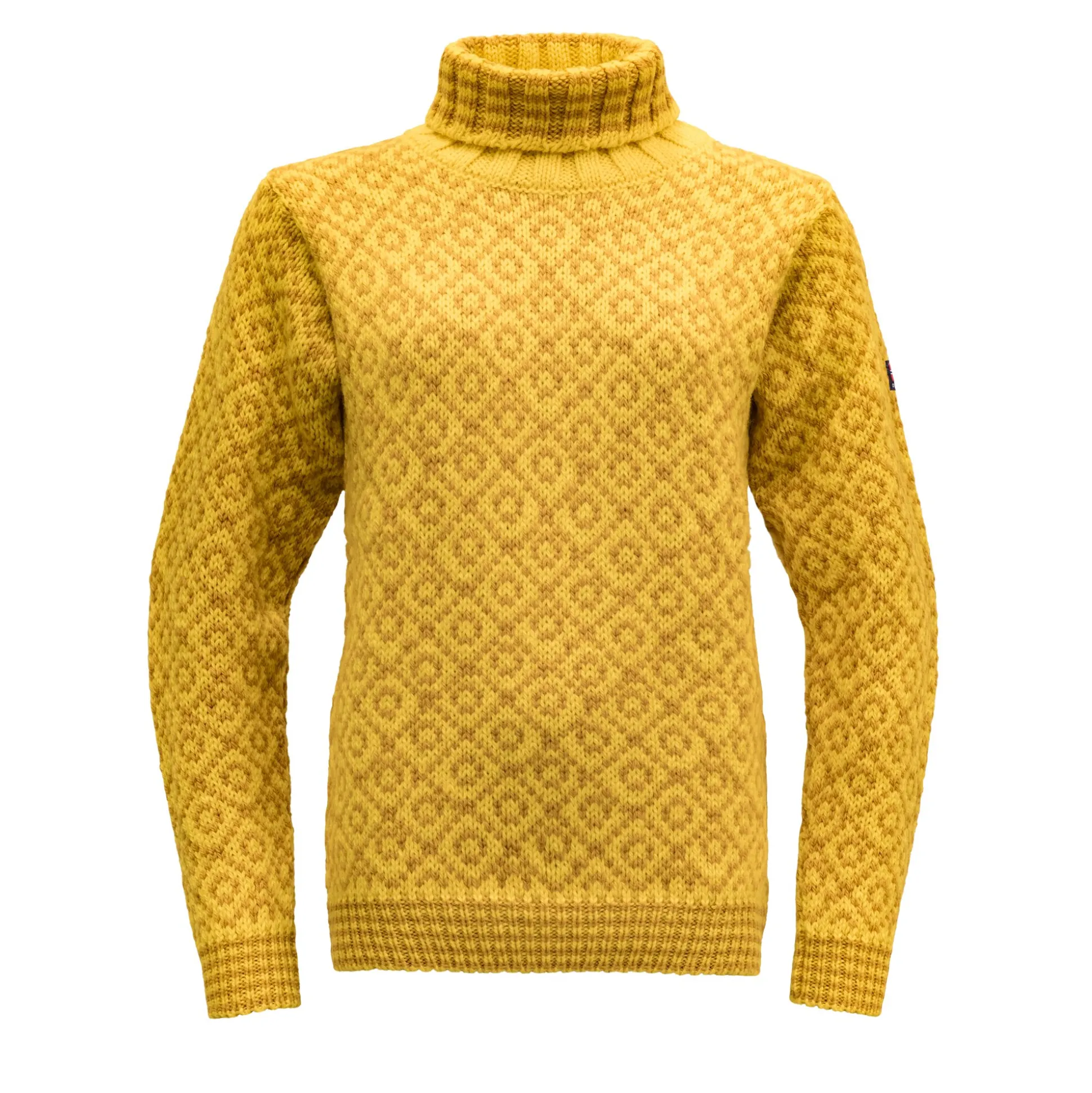 Sweater>Devold of Norway Svalbard Wool High Neck Cyber/Arrowwood