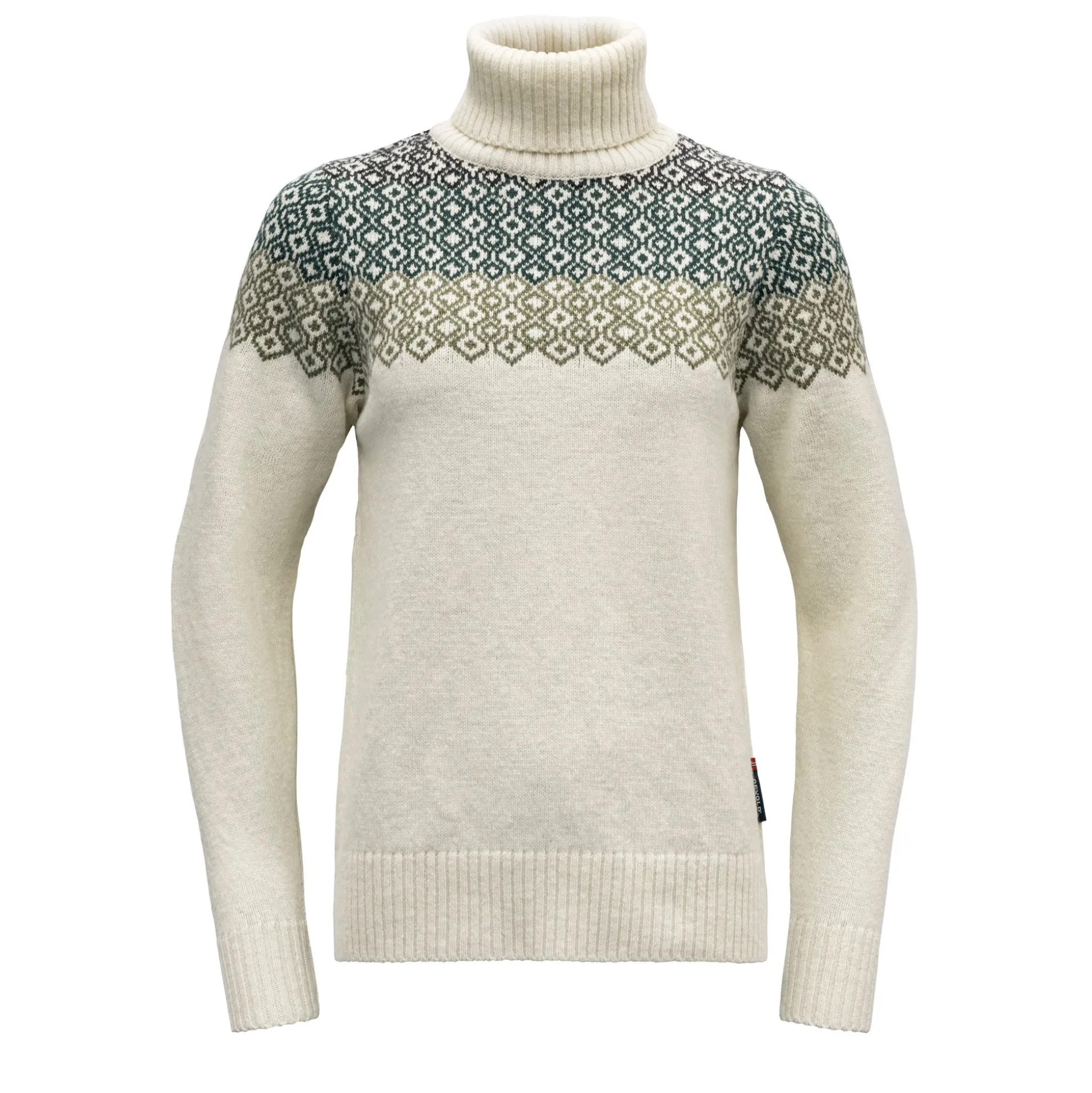 Sweater>Devold of Norway Syvde Wool High Neck Wmn Offwhite