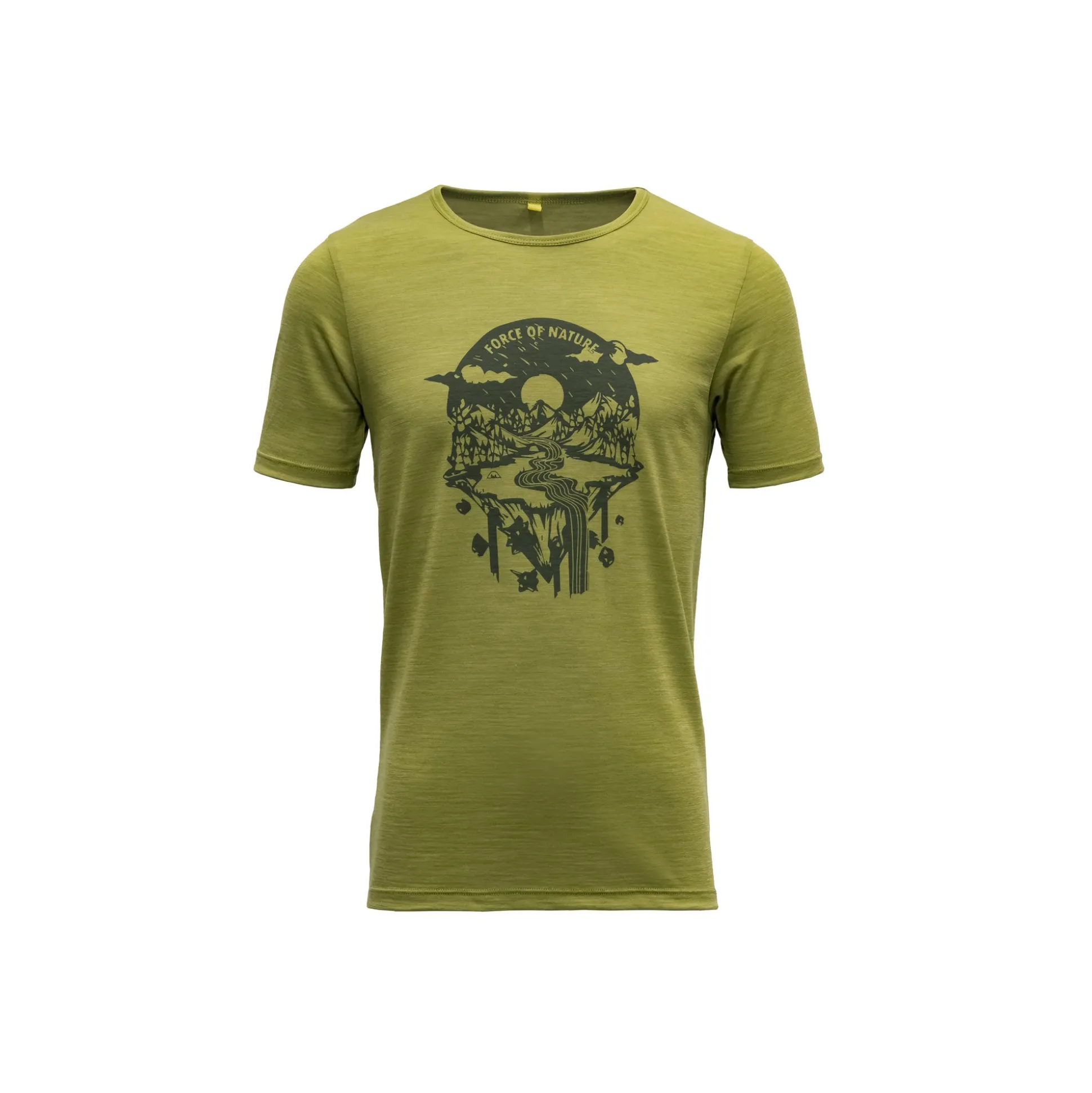 T-Shirt>Devold of Norway Trollvass Merino Tee Jr Green